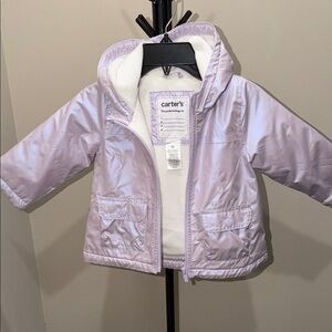 Carter's Light Lavender Hooded Puffer Jacket